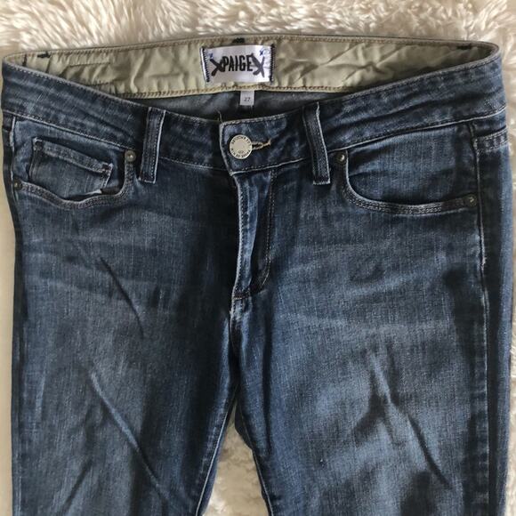 Paige Skyline Jeans Boot Flare SZ 27 Premium Brand Denim - Picture 4 of 12